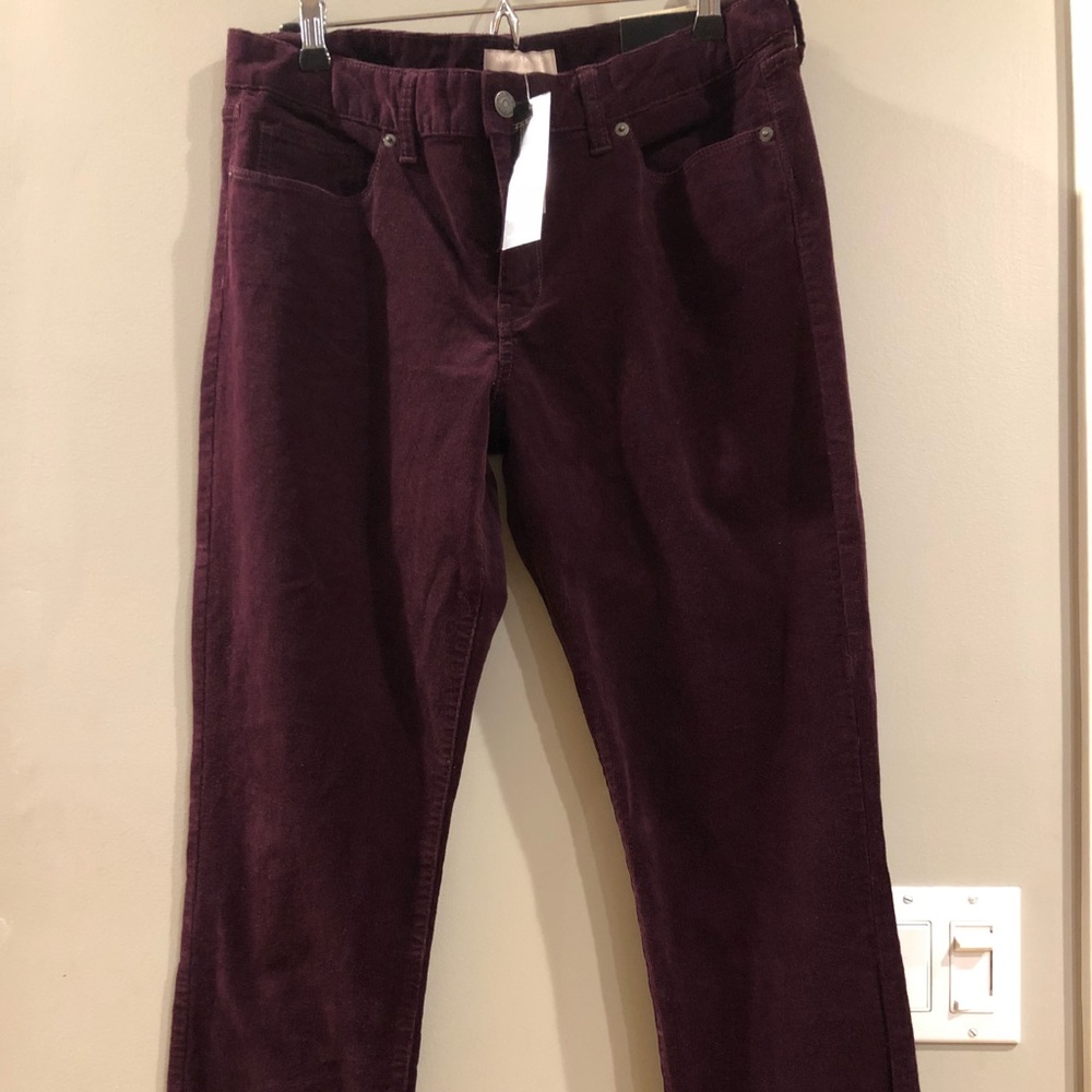 Banana Republic Plum Corduroy Pants